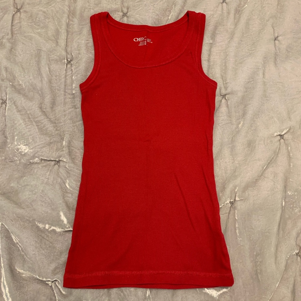 Girls Red Tank Top